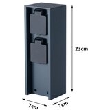 Brilagi Spoljni stub za utičnice PILLAR 2Z SCHUKO 230V IP44 antracit | Eponuda.com