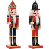  Božićni orašar TURKU 2 kom. Crvena i crna 30 cm | shoptok.hr