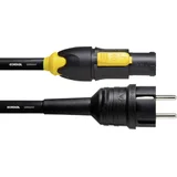 CFCA 5 S-TRUE 1 tok priključni kabel [1x varnostni moški konektor - 1x powercon moški konektor] 5.00 m črna, (20429763)