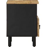  Krevetni ormarić crni 40x33x46 cm Puno grubo drvo Mango | shoptok.hr