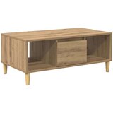 vidaXL Kava Stol Umjetnički hrast 90 x 50 x 26.5 cm Konstruirano drvo | shoptok.hr