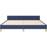  Posteljni okvir z vzglavjem moder 160x200 cm blago, (20903585) | Shoptok.si