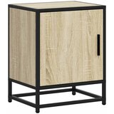 Maison Chic Nočna omarica - Nočna miza sonoma hrast 40x31x50 cm inž. les in kovina, (21690259) | Shoptok.si