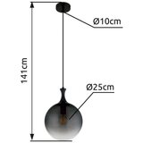 Globo VISEČA SVETILKA DALTON 25/141 cm E27 | Shoptok.si
