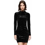 Superdry - - Plišana crna haljina cene