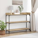  Konzolni stol s policom hrast artisan 100 x 30 x 80 cm | Eponuda.com