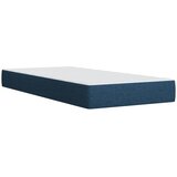  Krevet s oprugama i madracem plavi 90 x 200 cm od tkanine | shoptok.hr
