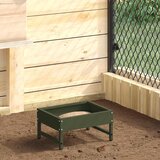 vidaXL Hranilka za ptice Oljčno zelena 80 x 28 x 13.5 cm | Shoptok.si