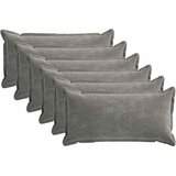  Presvlaka za jastuk 6 kom. HOUTEN Tamnosiva 40 x 70 cm | shoptok.hr