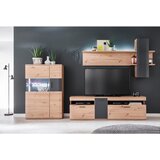 Livetastic DNEVNI REGAL, antracit, prozorno, barve hrasta | Shoptok.si
