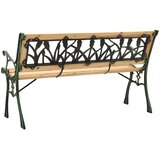  Vrtna klupa 122 cm od lijevanog željeza i masivne jelovine | shoptok.hr