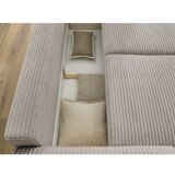 Bobochic Paris Svetlo siva/bež raztegljiva sedežna garnitura iz rebrastega žameta 257 cm Lucien – | Shoptok.si