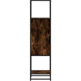 vidaXL Visoka ploča dimljeni hrast 35,5x35x139cm izrađeno drvo i metal | shoptok.hr