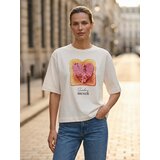Sinsay Pamučna majica s printom | shoptok.hr
