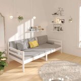  Dnevna postelja bela 90x190 cm trdna borovina, (20684275) | Shoptok.si