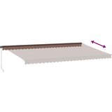 Tenda na ručno uvlačenje smeđa 600 x 350 cm | shoptok.hr