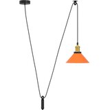 VISILICA podesiva po visini E27 sjajna narančasta Ø 22 cm metal | shoptok.hr