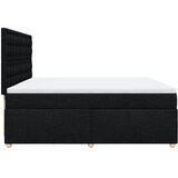  Krevet s oprugama i madracem crni 200x200 cm od tkanine | shoptok.hr