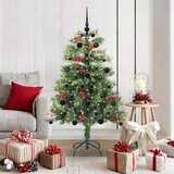  Umjetno božićno drvce S LED lampica Zelena 150 cm PVC i metal | Eponuda.ba