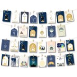 NIKCORP Ramadan Mubarak komplet okraskov za dom, girlanda in dekoracija za Eid, barviti praznični napisi, dolžina 12 cm, 2 kosa, (5000156473) Cene
