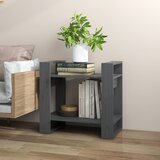 Ormarić za knjige / pregrada sivi 60x35x57 cm od borovine | shoptok.hr