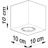  Stropna svetilka QUAD concrete, (21347978) | Shoptok.si