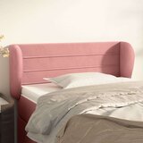  Vzglavje z ušesi roza 93x23x78/88 cm žamet, (20953757) | Shoptok.si