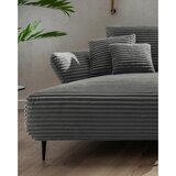 P & B KOTNA SEDEŽNA GARNITURA, rebrasti žamet antracit | Shoptok.si
