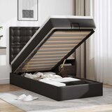  Otomanski krevet s madracem crni 90x200 cm umjetna koža | shoptok.hr