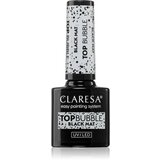 Claresa UV/LED Top Bubble gel nadlak za nohte mat odtenek Black Mat 5 g | Shoptok.si