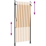  Vanjska roleta narančasto-bijela 100x270 cm od tkanine i čelika | shoptok.hr
