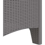  Vrtna stolica Set od 2 Svjetlosiva i krem Polipropilen Redovna | shoptok.hr