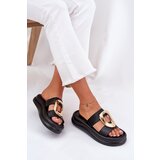 Boto Women's Platform Sandals With Gold Detail Black Ularinea | Shoptok.si