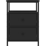  Noćni ormarići 2 kom crni 44 x 45 x 60 cm od konstruiranog drva | Eponuda.com