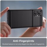 Techsuit Carbon Silicone maska za Xiaomi Poco M5 - crna | shoptok.hr
