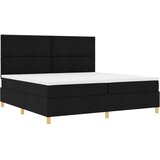  LED Box Spring Krevet s madracem Crna 200 x 200 cm tkanina - Crna 200 x 200 cm Dizajn dijamantskih blokova | shoptok.hr