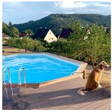  Drveni bazen NEMO 7,3x3,97 - V.1,45 m - sidrenje šarafanjem | shoptok.hr