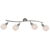 Globo Elliott Stropni reflektor (16 W, Bele barve/prozoren, nikelj mat barve, E14, 4 kos) | Shoptok.si