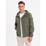 Ombre Men's functional transitional jacket with hood - olive Cijene