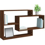  Stenska polica rjavi hrast 104x20x58,5 cm konstruiran les, (20643060) | Shoptok.si