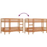 Krevet na kat voštano smeđi 75 x 190 cm od masivne borovine | shoptok.hr