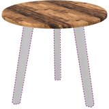 vidaXL Nepremična površina Star les 50 x 50 x 1.5 cm Konstruiran les | Shoptok.si