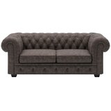 Welnova CHESTERFIELD ZOFA, temno rjava usnje | Shoptok.si