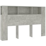 Maison Chic vzglavna omarica - nočna omarica - posteljna omarica betonsko siva 160x18,5x104,5 cm, (21705843) | Shoptok.si