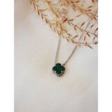 Jewelry Nikolić ženska ogrlica zelena detelina srebrna | Eponuda.com