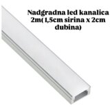  aluminijumska nadgradna kanalica sa difuzorom 2m | ePonuda.com