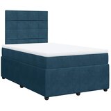 Box spring krevet s madracem tamnoplavi 120 x 200 cm baršunasti | shoptok.hr