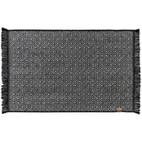 Črna tekstilna kopalniška preproga 50x80 cm Morocco –
