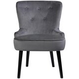 CARRYHOME stol, les, tekstil siva, črna | Shoptok.si