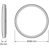 Osram LED plafonjera 48cm 48W 4000K IP20 crna | Eponuda.com